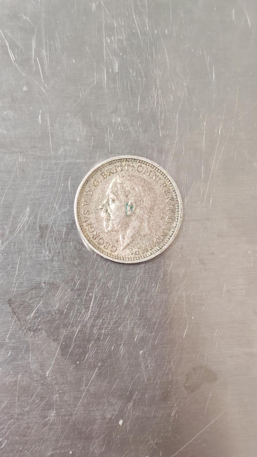 小银币 1936年英国3便士银币