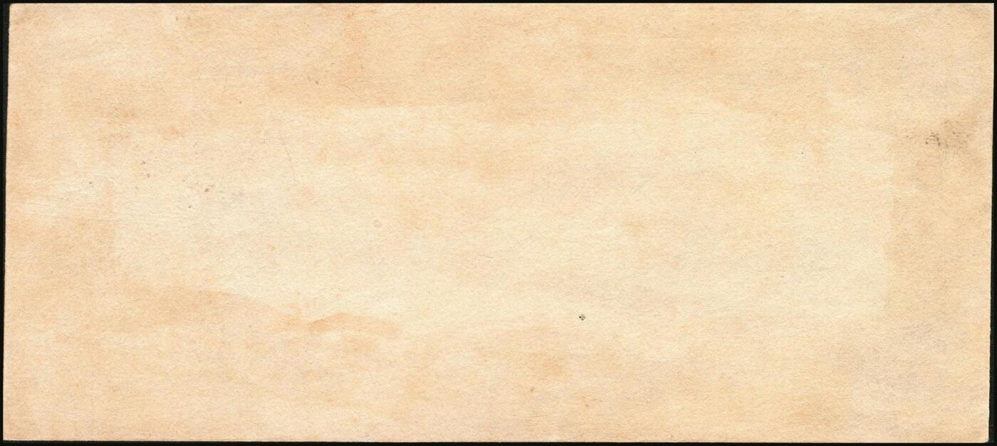 宜和2025年秋季拍卖 纸币 民国三十四年（1945年）中央银行越南流通券灰色伍圆反版试印票，正背共2枚，中央印制厂之设计打样稿（流通票为绿色），未正式发行，亦未见图录记载，迄今为止仅见；原汁原味，九五品，敬请关注