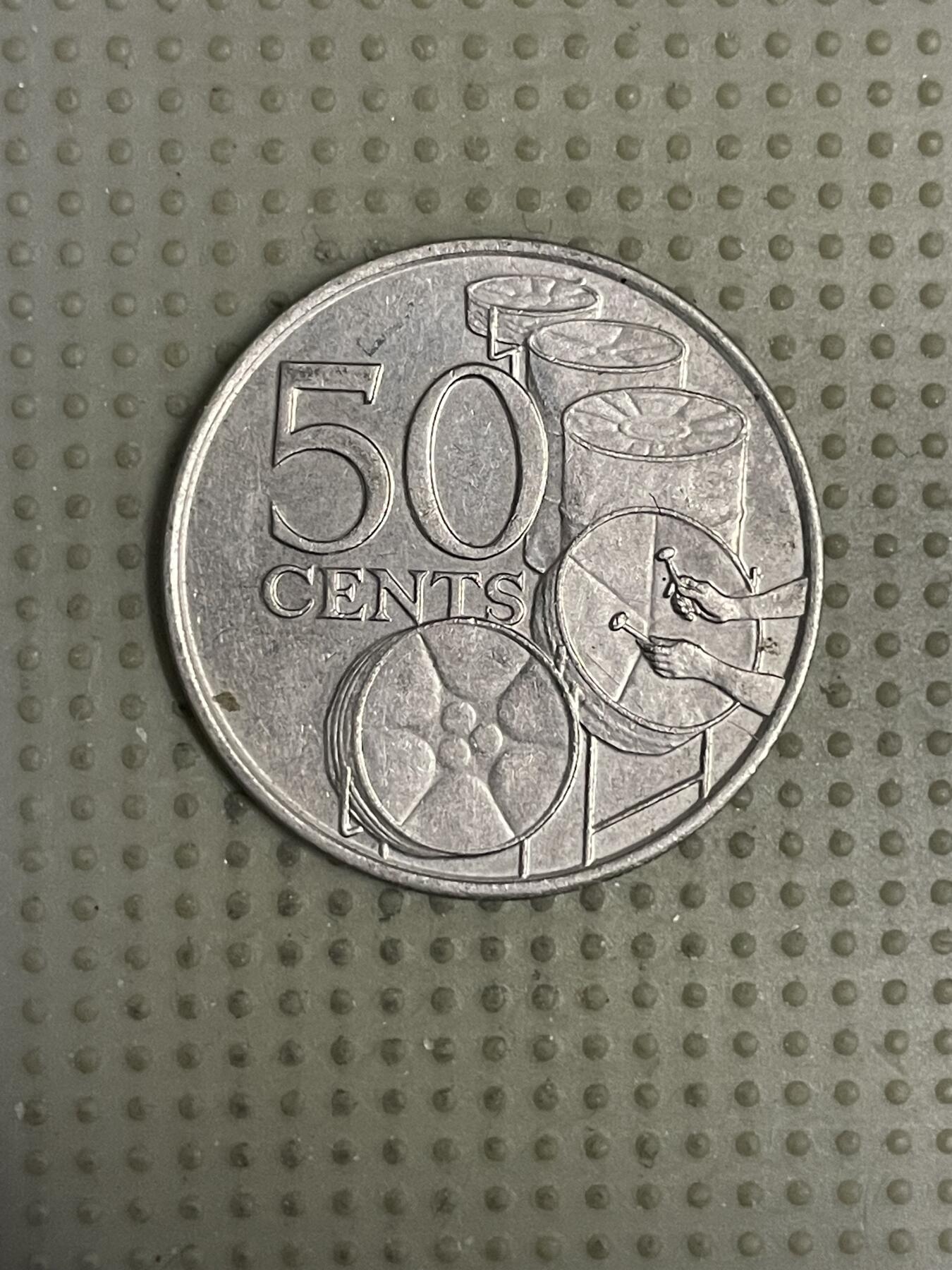 2026年第11场各国散币拍卖（总第161场）16.17两天外出，18号可以发货 特立尼达和多巴哥1977年50分