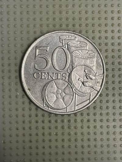 2026年第11场各国散币拍卖（总第161场）16.17两天外出，18号可以发货 - 特立尼达和多巴哥1977年50分