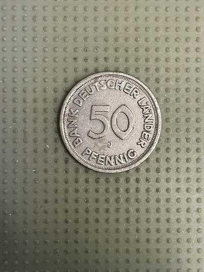 2026年第10场各国散币拍卖（总第160场）16.17两天外出，18号可以发货 - 德国1949年银行版50芬尼