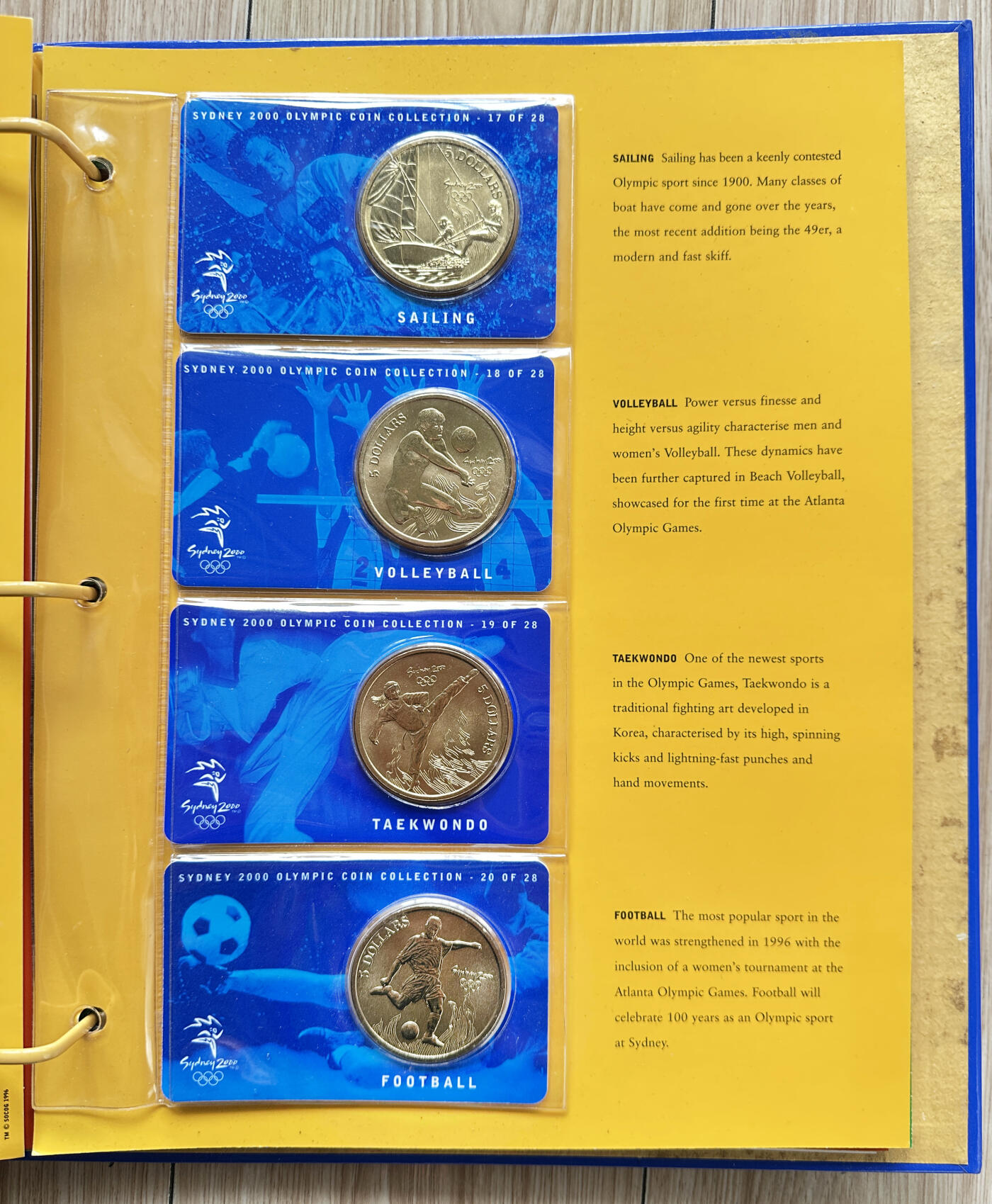 【俄甄集藏】“万象更新、马呈祥瑞”迎新春俄甄精品场-2026年(047)01-21 星期三 晚 19:30 全场包邮 澳大利亚2000年悉尼奥运会5元纪念币28枚卡装+纪念章册装29枚大全套，少见