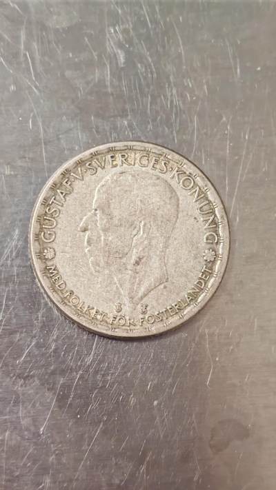 小银币 - 瑞典1947年1克朗银币