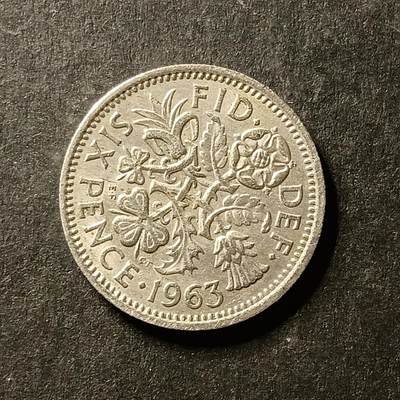 逸泉钱币2026A世界散币纸币纪念币专场A第一场 - 69 英国6便士硬币