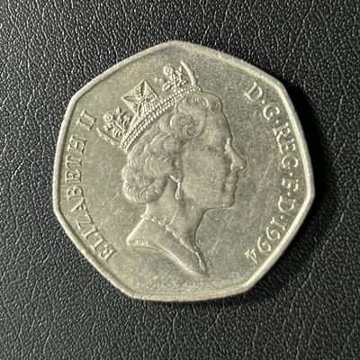 【铜匠收藏】★第136场★客户代拍 散币场，无寄存！！无佣金，30包邮。不满30元，支付5元运费。《接受代拍 代送NGC评级》 - 英国1994年诺曼底登陆50便士纪念币