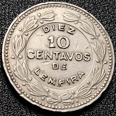 泉币菌-第168场- 精品福利场 - 洪都拉斯1967年10分 蒙松尼克金字塔 铜镍币 