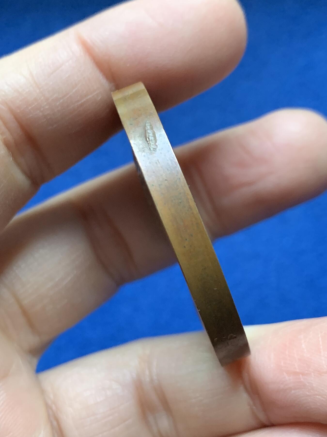 《竞宝斋》第458场 周日，周一，周二   3场连拍 （全场包邮）欢迎送拍 德国纪念巴伐利亚钱币学家约翰·维特·库尔和特克拉·克洛蒂德·哈尔德的银婚纪念铜章，50.3g，41.7mm