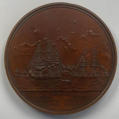 掌中浮雕-藏着的欧洲第049场 - 1854年邓肯·英格拉姆的营救马丁·科什塔，102mm，Peter F Cross, James B Longacre and S Eastman雕刻