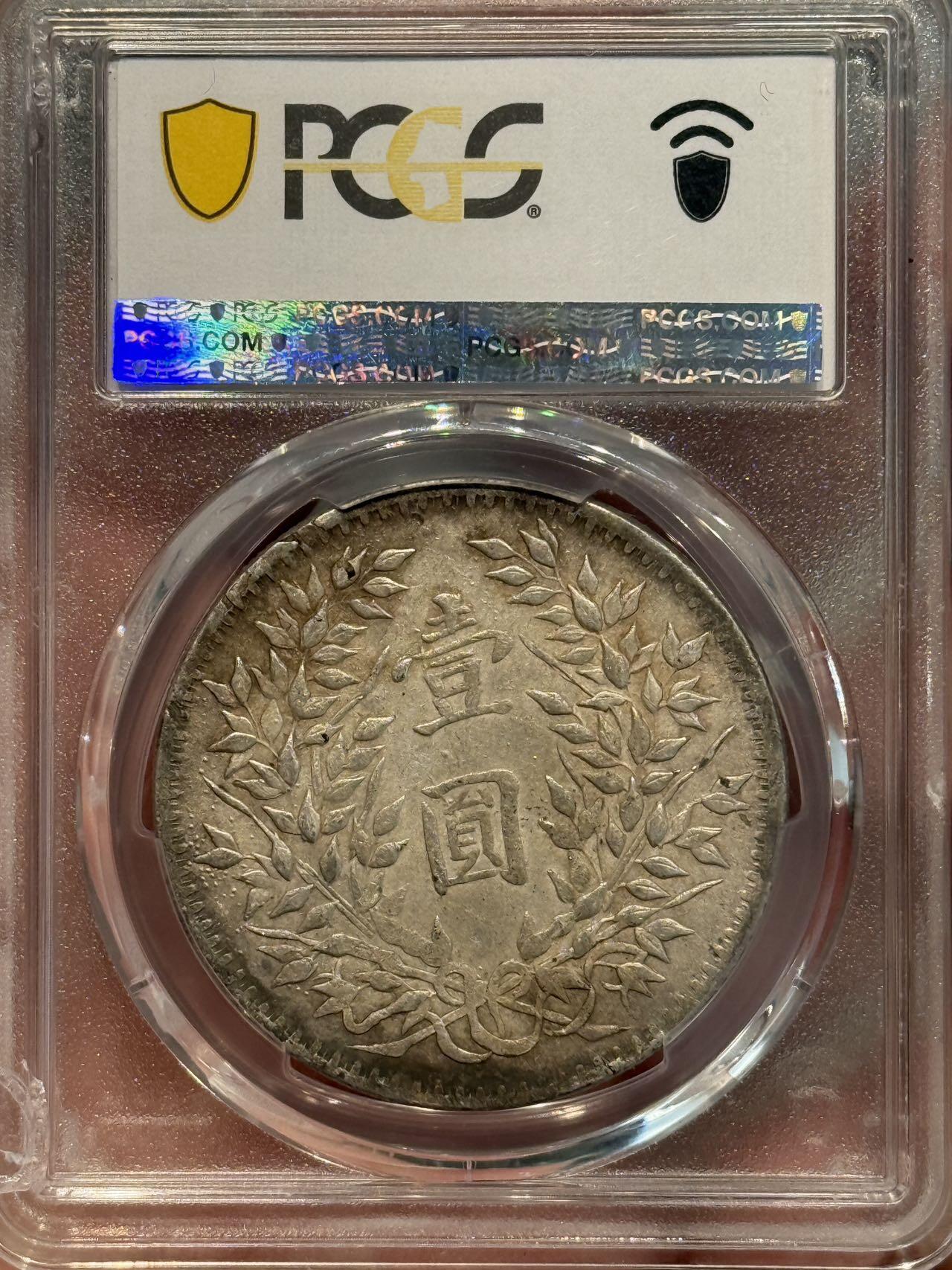 币然PCGS机制币专场第七场 PCGS XF40原味新疆大头，盒子小磕