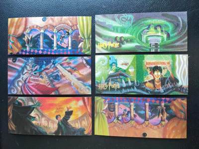 阳大大卡牌拍卖第93期（持续收拍品，周五晚上九点截拍，进群福利早知道） - 【长条卡】哈利波特 长条粗闪6张