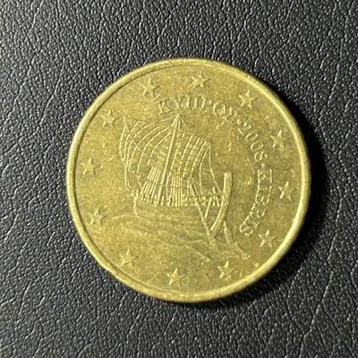 【铜匠收藏】★第136场★客户代拍 散币场，无寄存！！无佣金，30包邮。不满30元，支付5元运费。《接受代拍 代送NGC评级》 - 2008年50欧分铜币