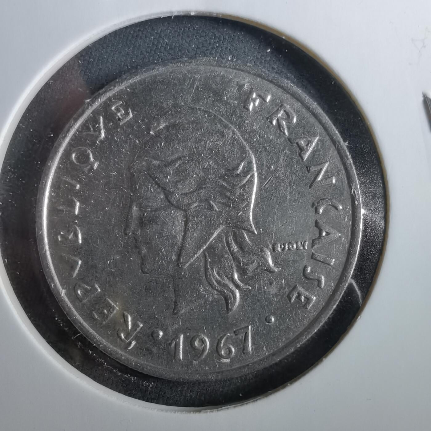 沼泽如烟--第960场 法属新喀里多尼亚1967年20法郎