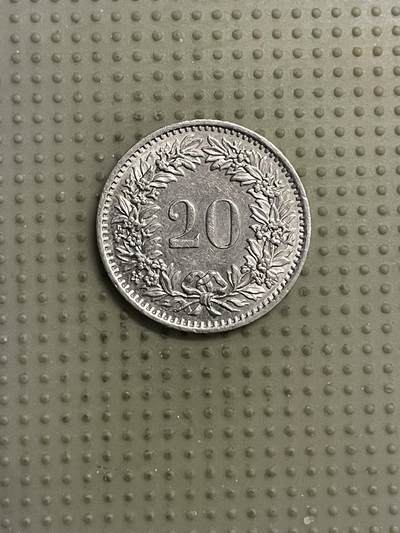 2026年第10场各国散币拍卖（总第160场）16.17两天外出，18号可以发货 - 瑞士1978年20生丁