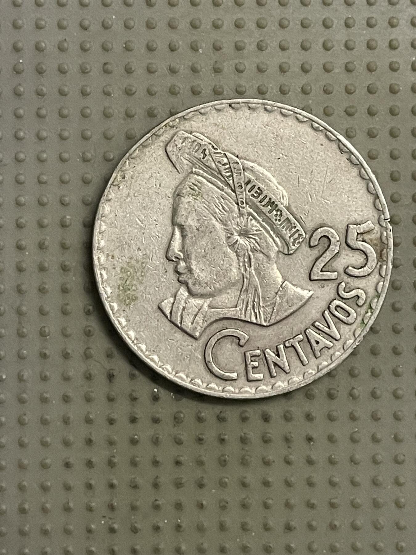 2026年第11场各国散币拍卖（总第161场）16.17两天外出，18号可以发货 危地马拉1975年25分