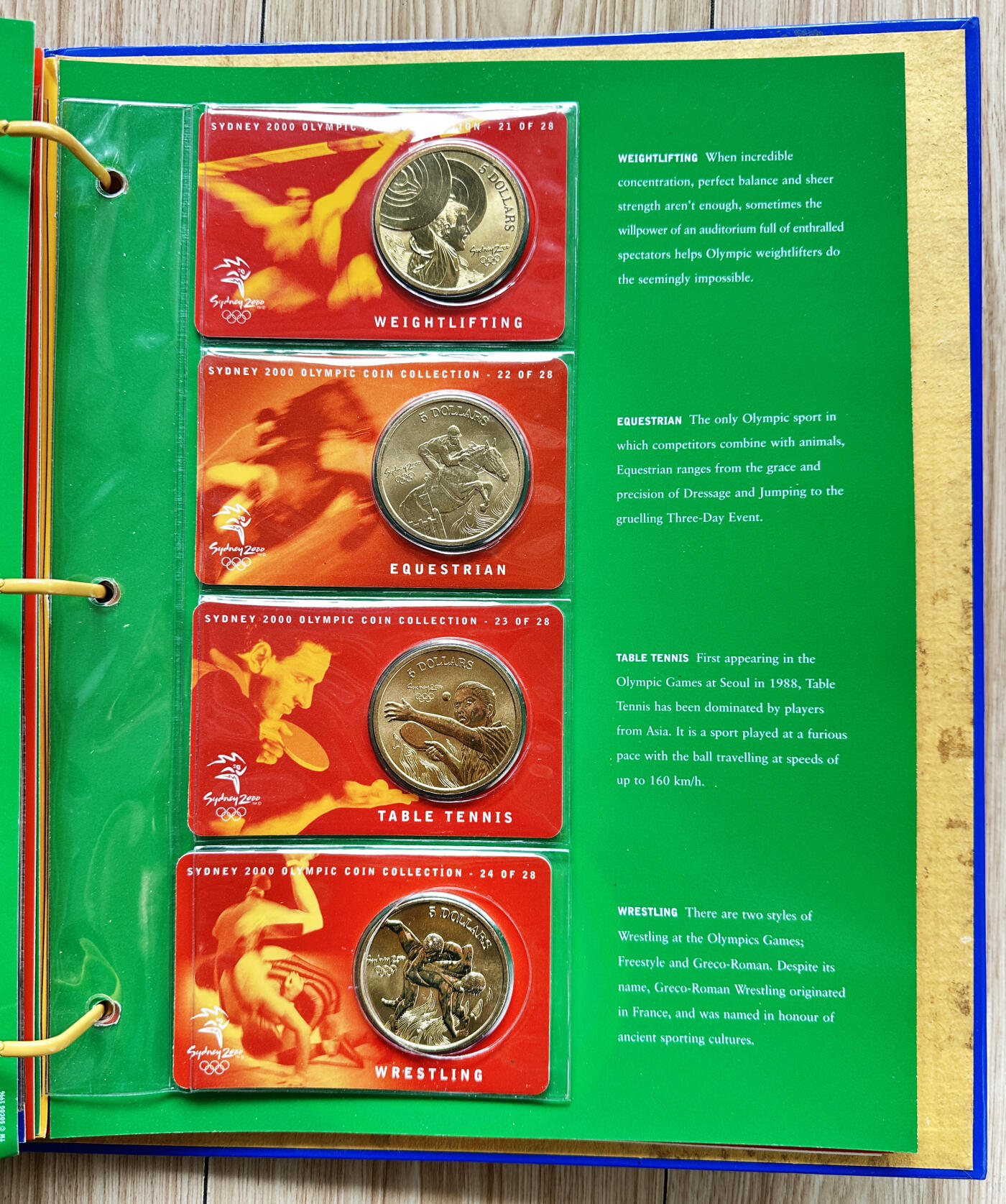 【俄甄集藏】“万象更新、马呈祥瑞”迎新春俄甄精品场-2026年(047)01-21 星期三 晚 19:30 全场包邮 澳大利亚2000年悉尼奥运会5元纪念币28枚卡装+纪念章册装29枚大全套，少见