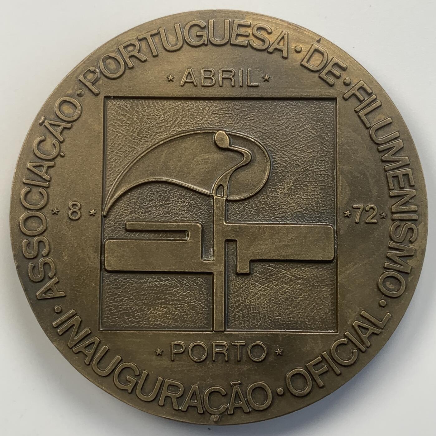 掌中浮雕-藏着的欧洲第049场 1972年葡萄牙波尔图内河航运铜章，尼日利亚神尚戈，80mm，225g