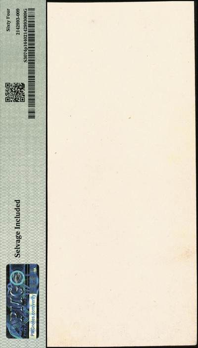 宜和2025年秋季拍卖 纸币 冀南银行纸币一组2枚，其中：①1942年竖式贰拾伍圆正面试印票，1字轨，PMG 64/Selvage Included；②1945年红牛耕地伍百圆，背蓝色，PMG 40/Pinhole