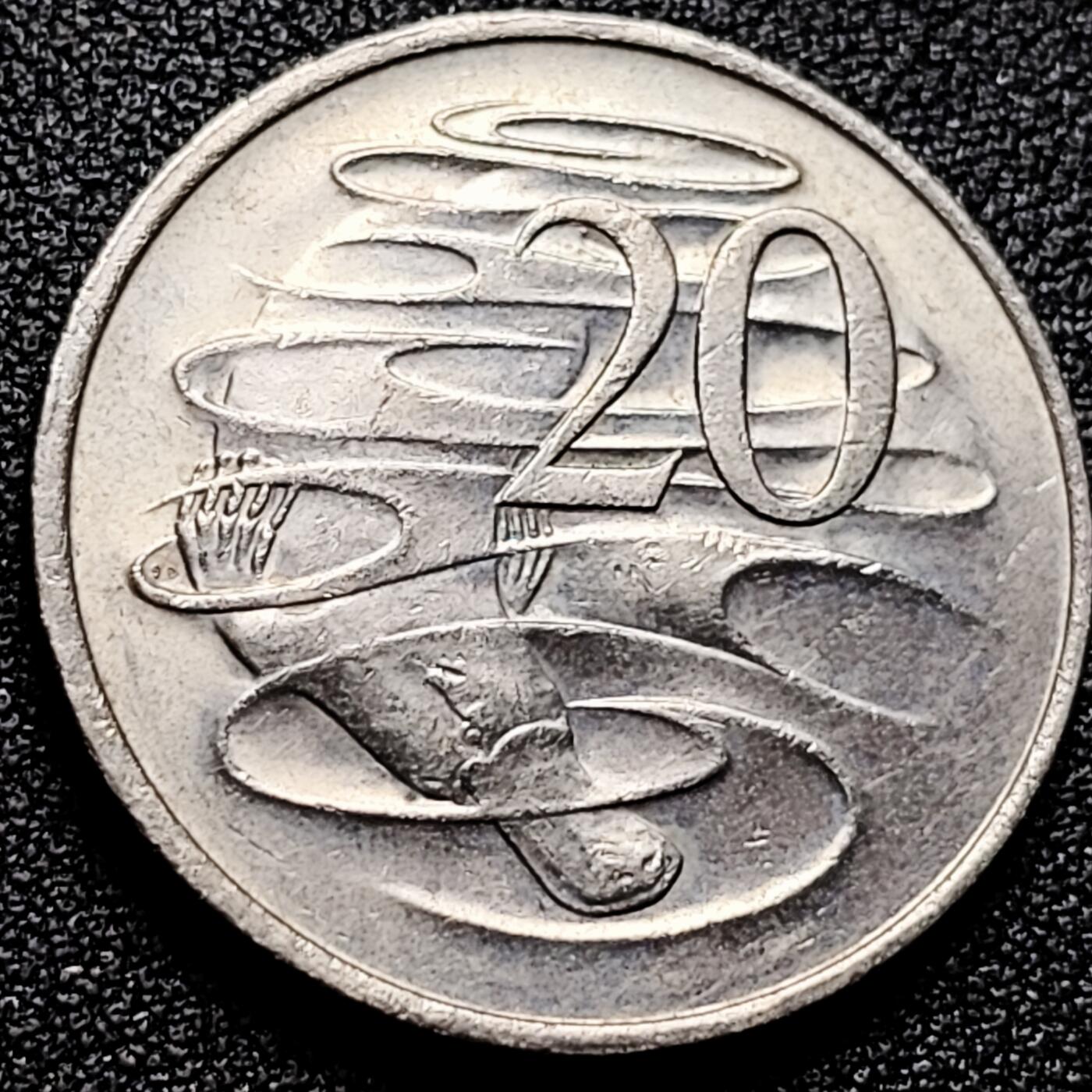 泉币菌-第168场- 精品福利场 1980年 鸭嘴兽 澳大利亚 20分镍铜硬币 28.7毫米 11.3克 纪念币铜钱