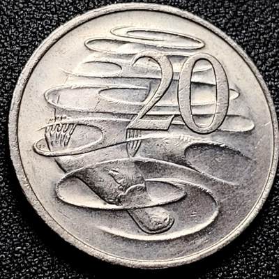 泉币菌-第168场- 精品福利场 - 1980年 鸭嘴兽 澳大利亚 20分镍铜硬币 28.7毫米 11.3克 纪念币铜钱