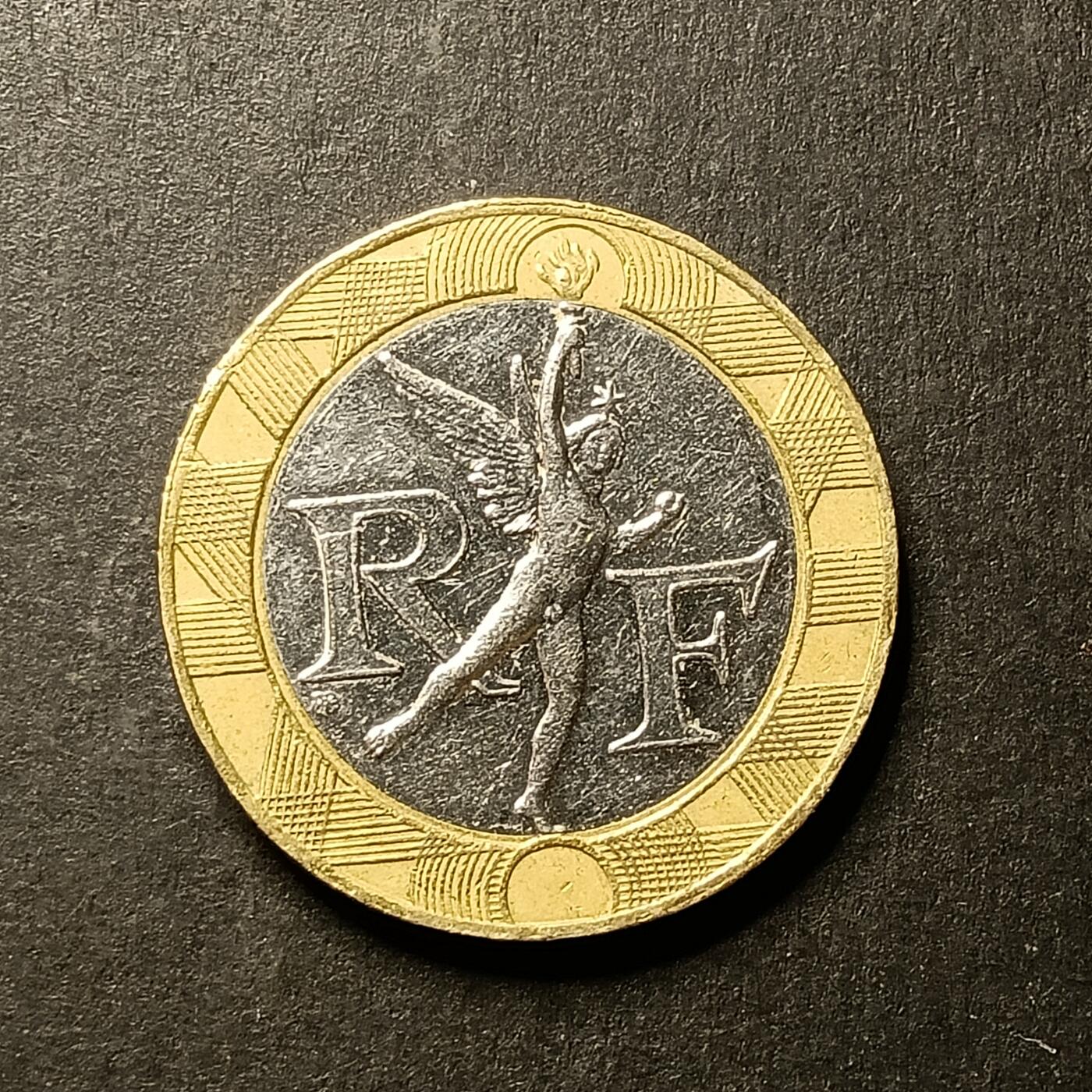 逸泉钱币2026A世界散币纸币纪念币专场A第一场 55 小天使法国10法郎硬币