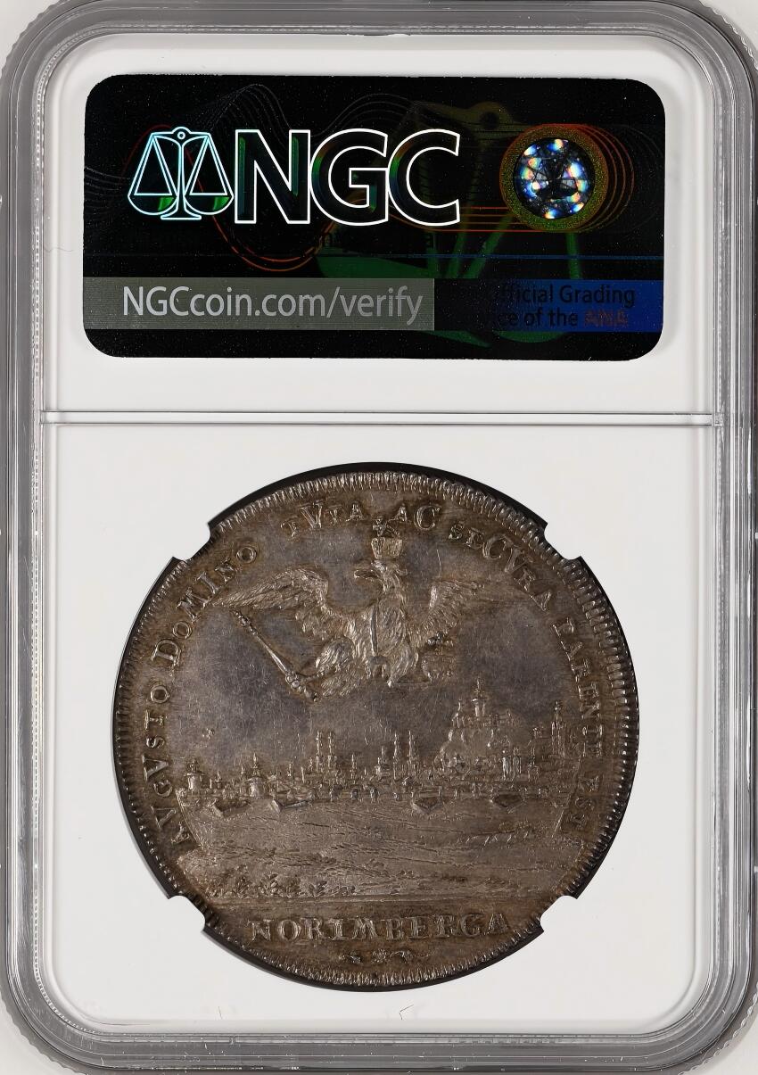 NGC-MS62 1721 德国纽伦堡城市景观泰勒银币