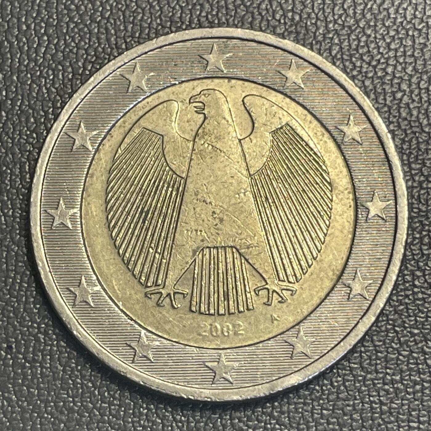 回流0119 德国2002年2欧元双金属币 联邦之鹰