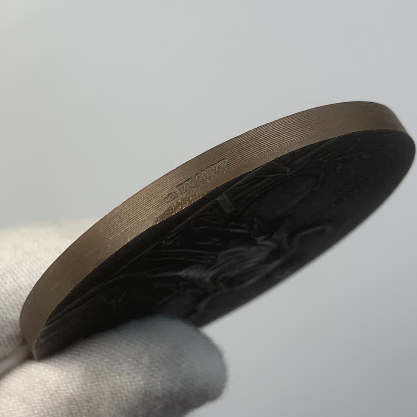 掌中浮雕-藏着的欧洲第049场 法国公共教育部奖章铜章，50mm，盒子变形（如图）