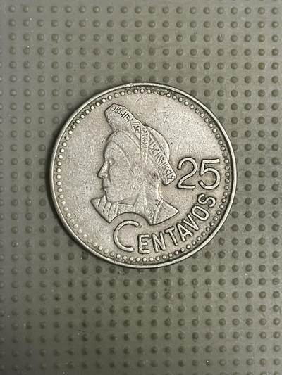 2026年第11场各国散币拍卖（总第161场）16.17两天外出，18号可以发货 - 危地马拉1987年25分