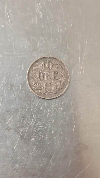 小银币 - 瑞典1876年10欧尔银币