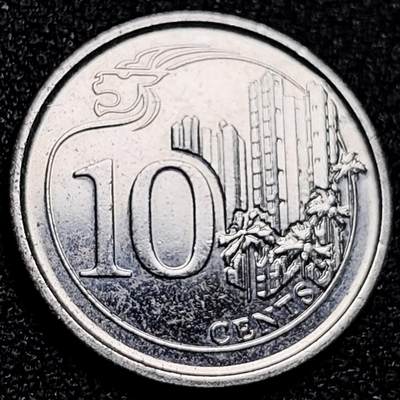 泉币菌-第168场- 精品福利场 - 2013 新加坡10分硬币 建筑 18.5mm