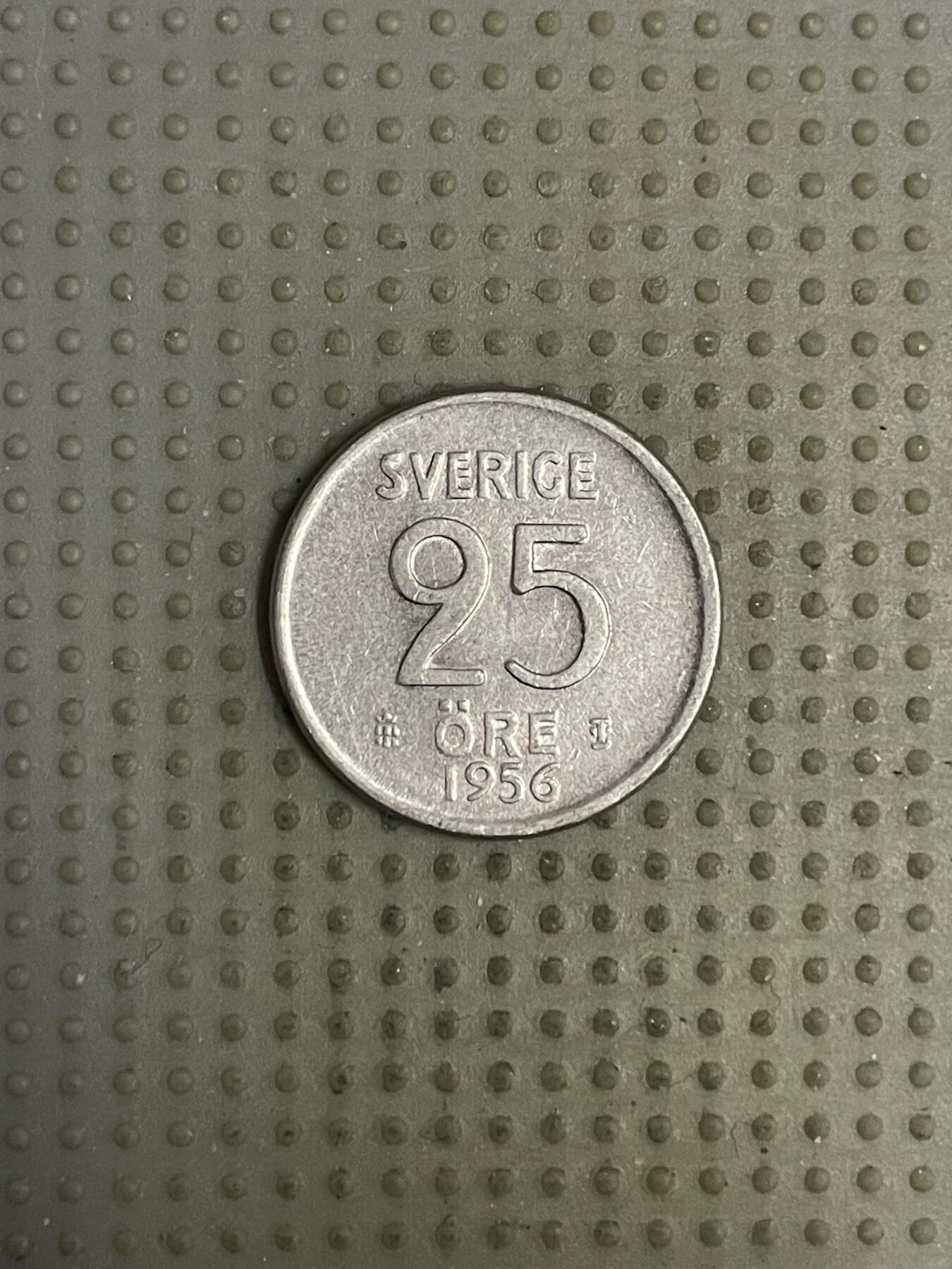 2026年第9场各国散币拍卖（总第159场） 瑞典1956年25欧尔银币
