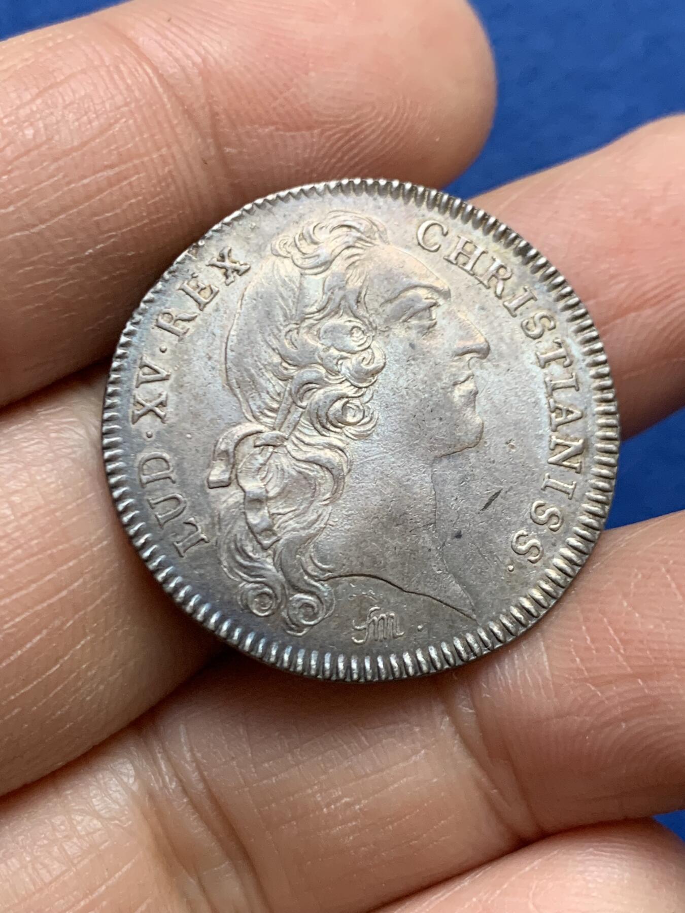 《竞宝斋》第458场 周日，周一，周二   3场连拍 （全场包邮）欢迎送拍 法国皇家宝藏银质代币，7.27g，28.6mm