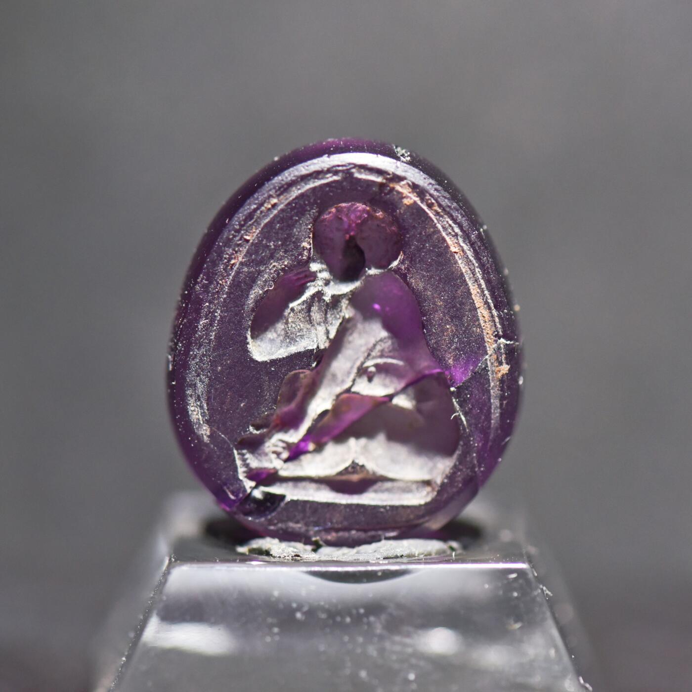 【良泉】【春节前最后一场】2月5日晚19.30点开拍！208组，本场结束后预存钱币的朋友请告知，将连同本场拍品一起邮寄，预祝诸位春节愉快！ 18-19世纪【英国】古典风格幼年赫拉克勒斯“塔西宝石（Tassie gem）”琉璃材质火漆印章【裂粘】