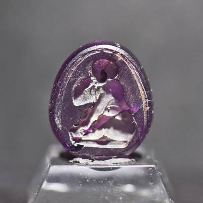 【良泉】【春节前最后一场】2月5日晚19.30点开拍！208组，本场结束后预存钱币的朋友请告知，将连同本场拍品一起邮寄，预祝诸位春节愉快！ - 18-19世纪【英国】古典风格幼年赫拉克勒斯“塔西宝石（Tassie gem）”琉璃材质火漆印章【裂粘】