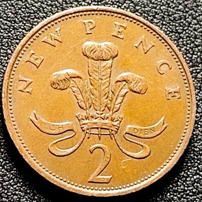 泉币菌-第170场- 精品福利场 -  千禧年 英国2便士铜币 威尔士皇冠 25.9mm
