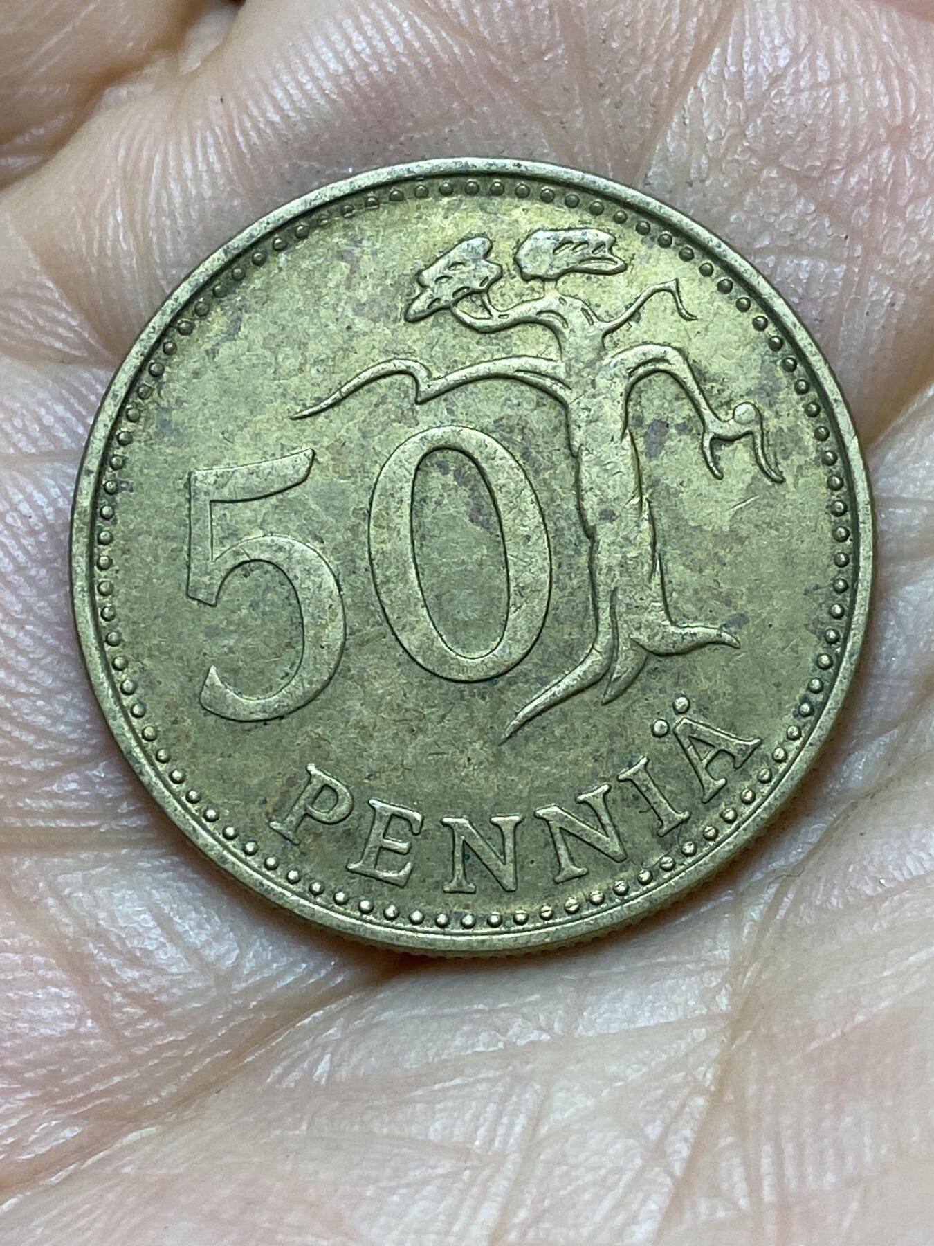 2026年第七场(总第一百七十六场）外国好品散币场(免佣金) 芬兰🇫🇮1981年50盆尼(K标)