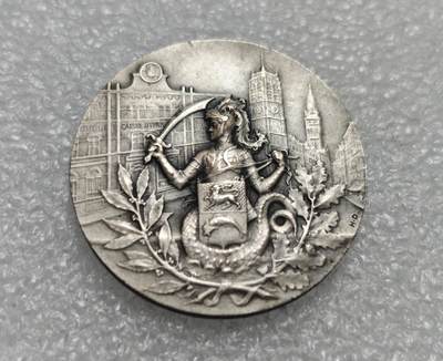瓶子🏺第225期拍卖会 -  1833年法国商会海妖JETON纪念银章