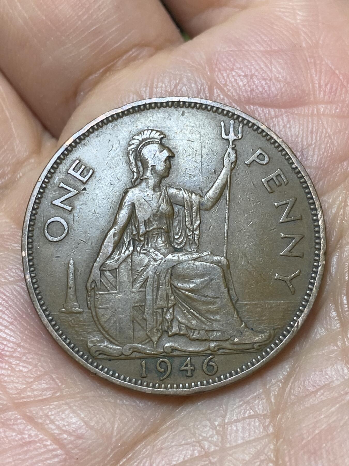 2026年第七场(总第一百七十六场）外国好品散币场(免佣金) 英国🇬🇧1946年1便士(乔治六世第一版)