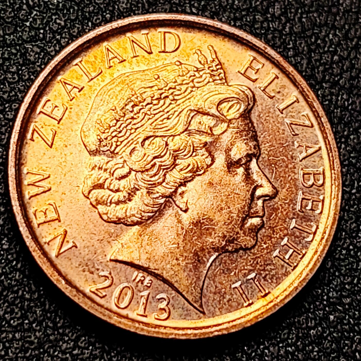 泉币菌-第169场- 精品福利场 原铜光极美 毛利面具 英联邦 新西兰10分铜币 英国女王 伊丽莎白二世 21mm