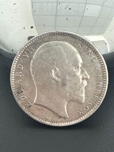 ❤️【币观天下】❤️ 第339期钱币拍卖- 2026.1.16周五晚上6点半场-长期征集拍品 - 印度1905年爱德华七世卢比银币