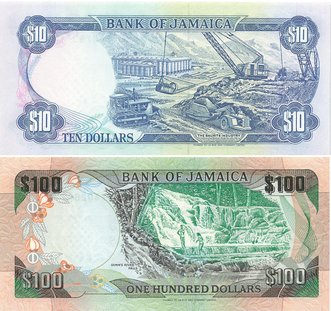 小福收藏拍卖第199期 裸钞场 本期有多张豹子号靓号 瑞士1000法郎 经典提香 毛里求斯首发年大全套 白俄罗斯5000000卢布 苏里南10000盾  爱沙尼亚  苏丹 西班牙 保加利亚 古巴等多国精美纸币 牙买加 1994年 10元+1992年 100元 1组2张 unc