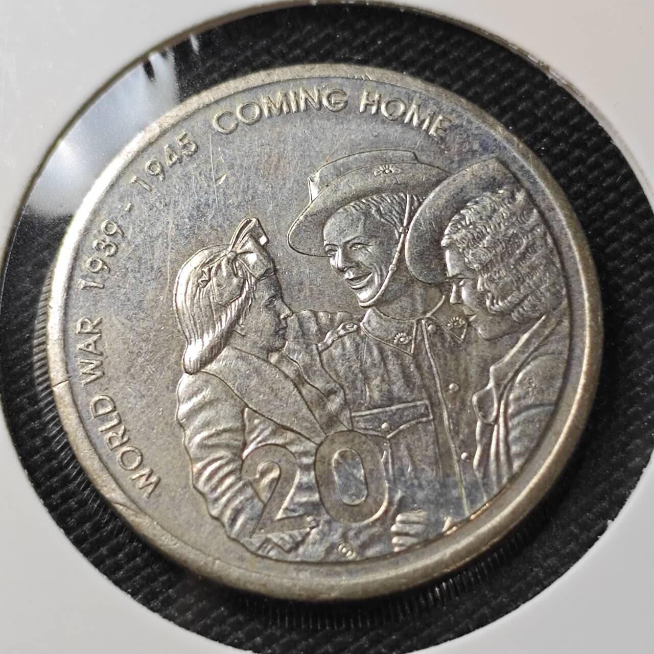 KK钱币收藏小铺 第380期  2月预留时间 周末发货  澳大利亚20分纪念币