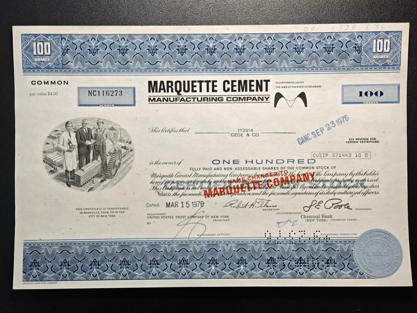 【德藏】世界币章拍卖第162期（拍品征集中~欢迎藏友联系） 5张一组 美国纸质股票 印刷精美 其中一张粘在纸卡上尺寸约：308mm×207mm/张