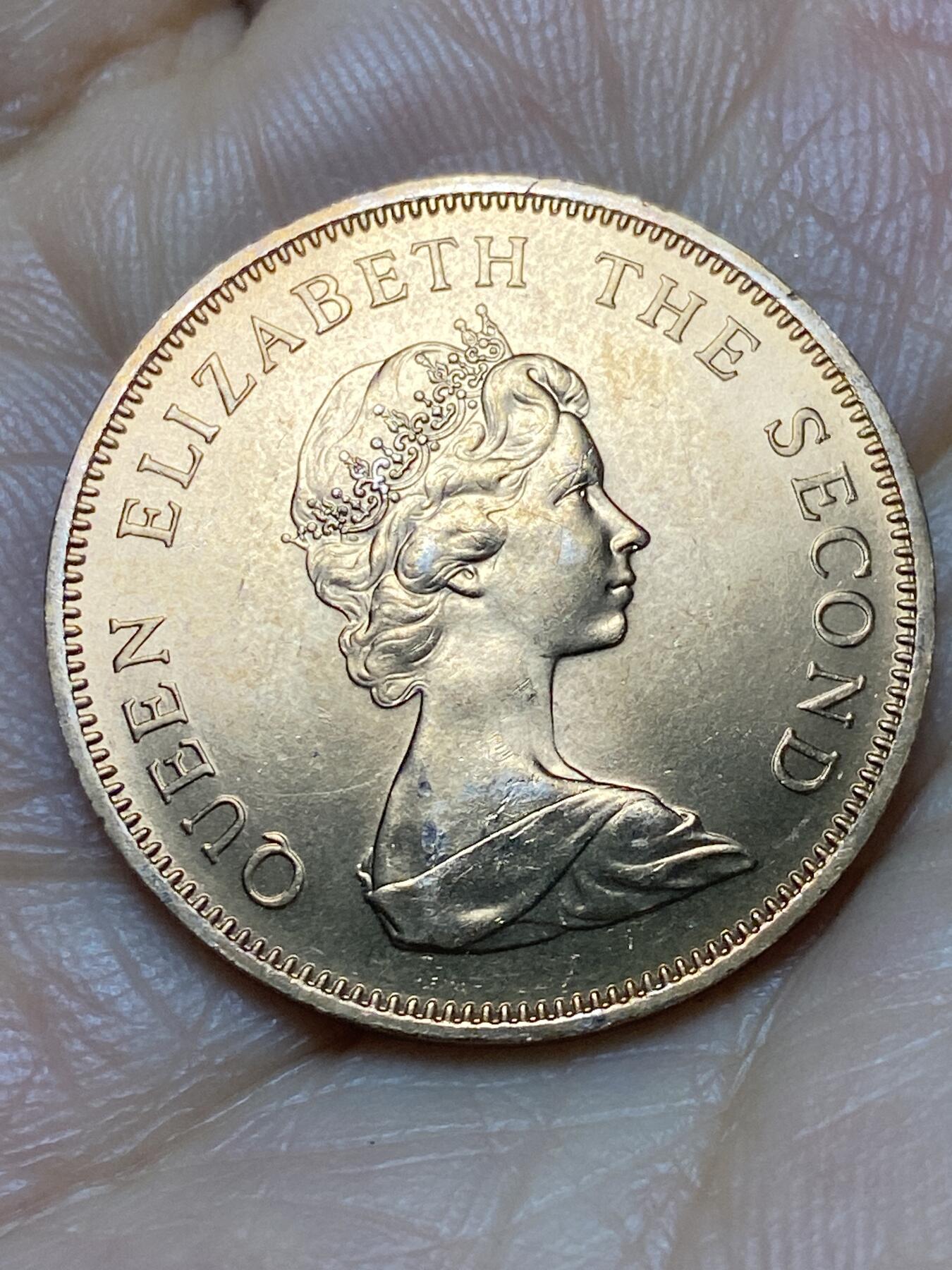 2026年第七场(总第一百七十六场）外国好品散币场(免佣金) 英属泽西岛🇯🇪1971年2新便士(伊丽莎白二世中年花冠，十进制第一套首发年)