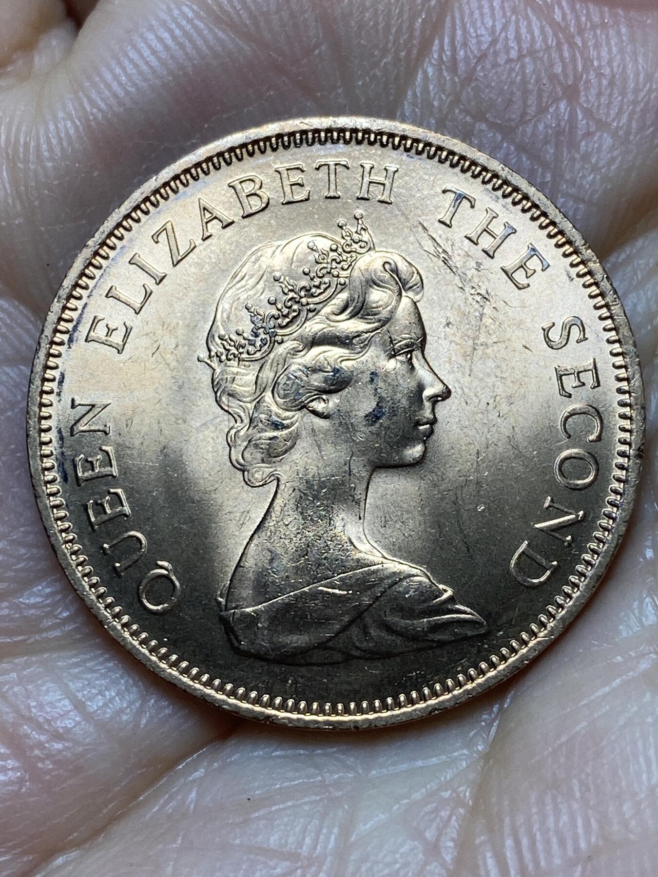 2026年第七场(总第一百七十六场）外国好品散币场(免佣金) 泽西岛🇯🇪1971年2新便士(伊丽莎白二世中年花冠，十进制第一套)