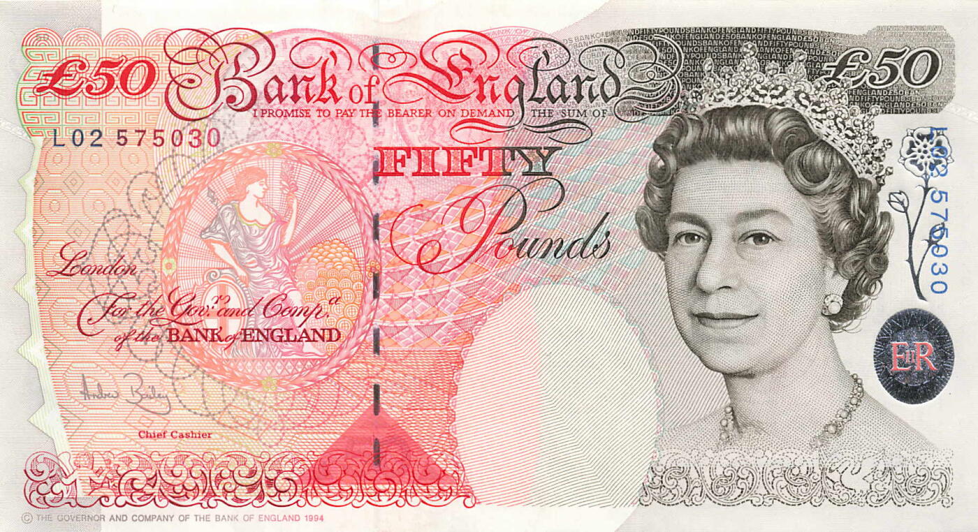 小福收藏拍卖第199期 裸钞场 本期有多张豹子号靓号 瑞士1000法郎 经典提香 毛里求斯首发年大全套 白俄罗斯5000000卢布 苏里南10000盾  爱沙尼亚  苏丹 西班牙 保加利亚 古巴等多国精美纸币 英国 1994年 50镑 E序列 紫外轻微指纹痕 unc