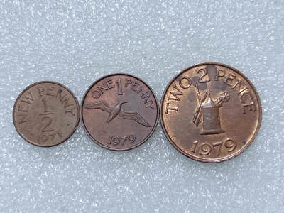 第一海外回流一元起拍收藏 散集专场  第292期 - 根西岛硬币 3枚