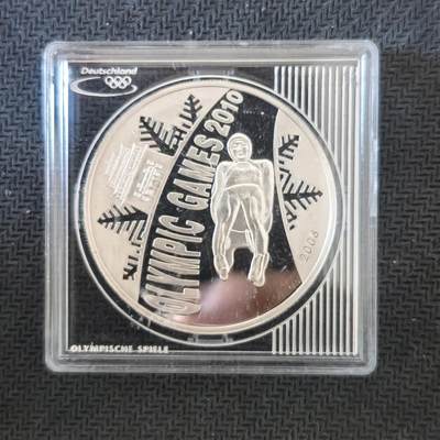 道一币馆币章第一百六十三场 - 蒙古2010年温哥华冬奥会500图格里特精制银币  25g 925s