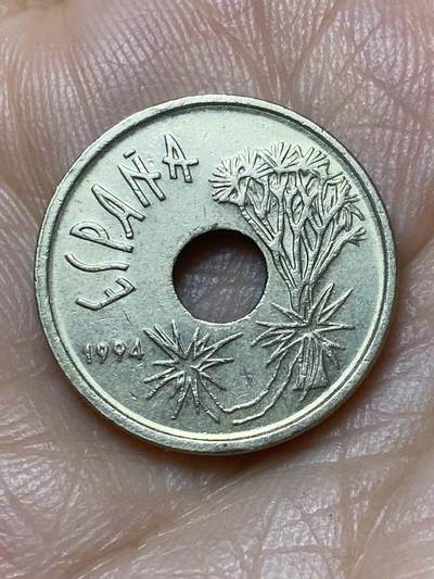 2026年第七场(总第一百七十六场）外国好品散币场(免佣金) - 西班牙🇪🇸1994年25比塞塔(加纳利群岛纪念币)