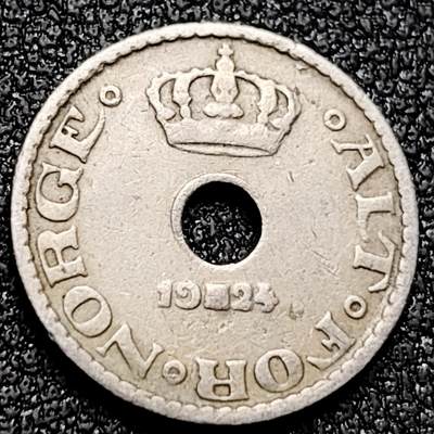 泉币菌-第170场- 精品福利场 - 挪威1924年10欧尔孔币15mm 